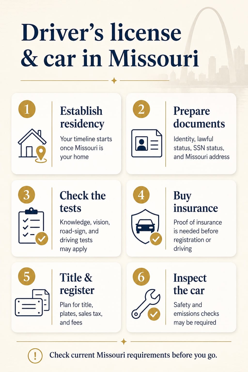 Infographic summary: Driver's license & car
